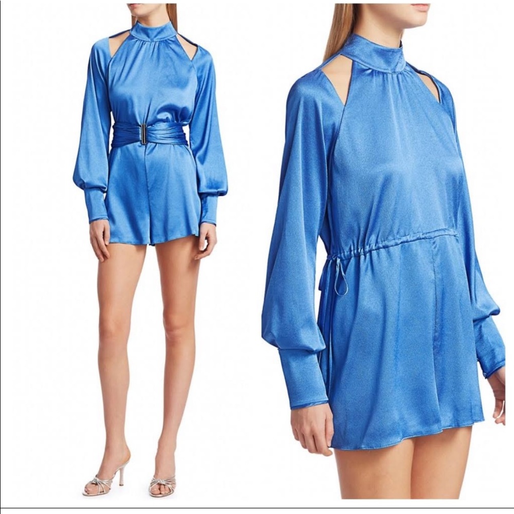 ALEXIS Romper with Drawstring and belt